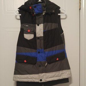 Nomis Girls Full Zip/  Snap buttons Insulated Vest  Size Small